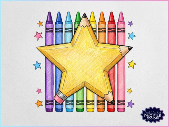 Download Personalized Crayon Star Back to School - Premium Resources